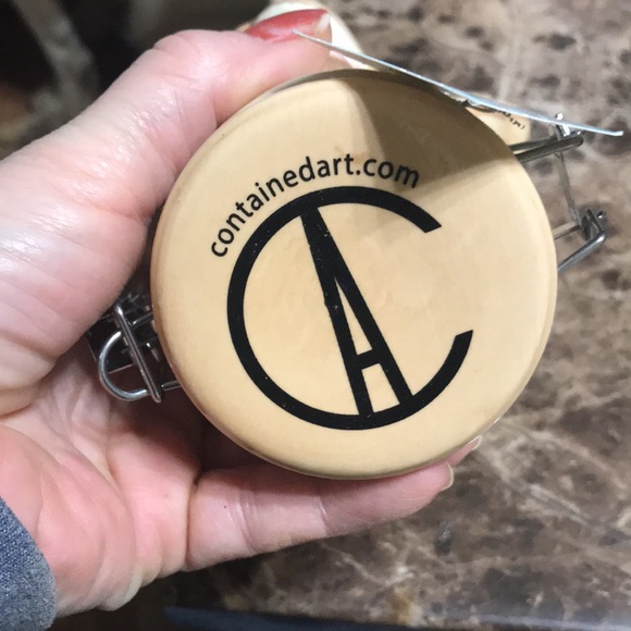 ContainedArt Panther Florida Brown Porcelain Airtight Container New - Picture 6 of 11